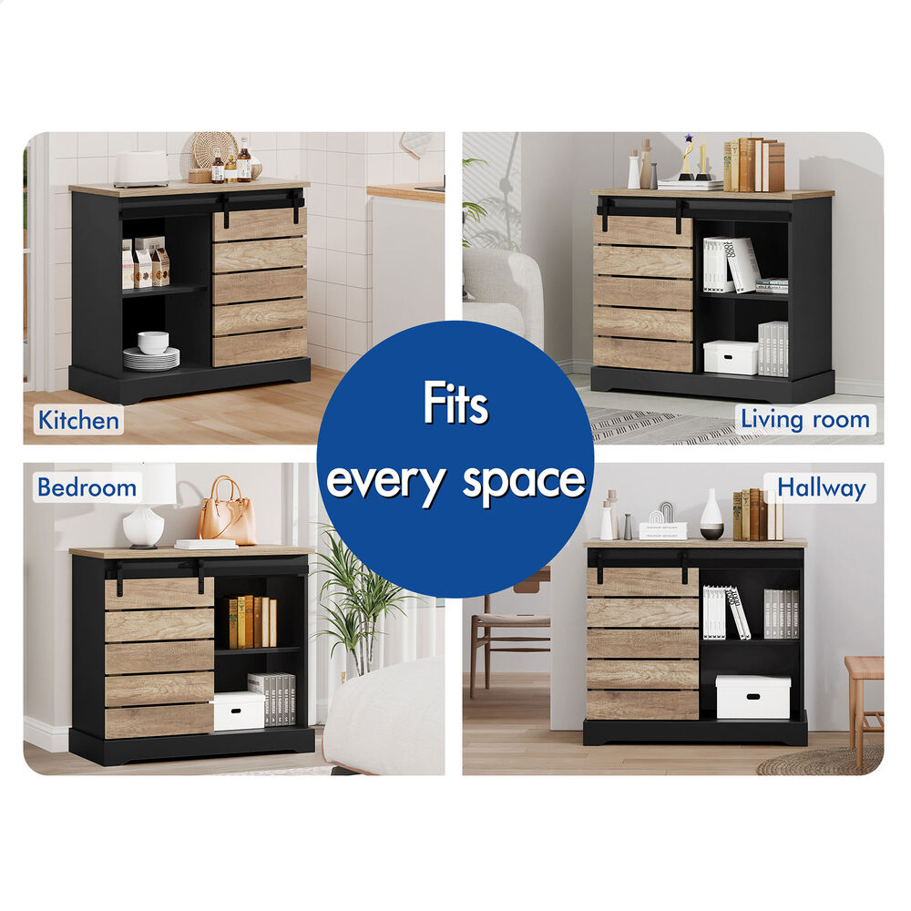 ALFORDSON Buffet Sideboard Cupboard Cabinet Storage Kitchen Hallway Doors Drawer - Picture 64 of 240