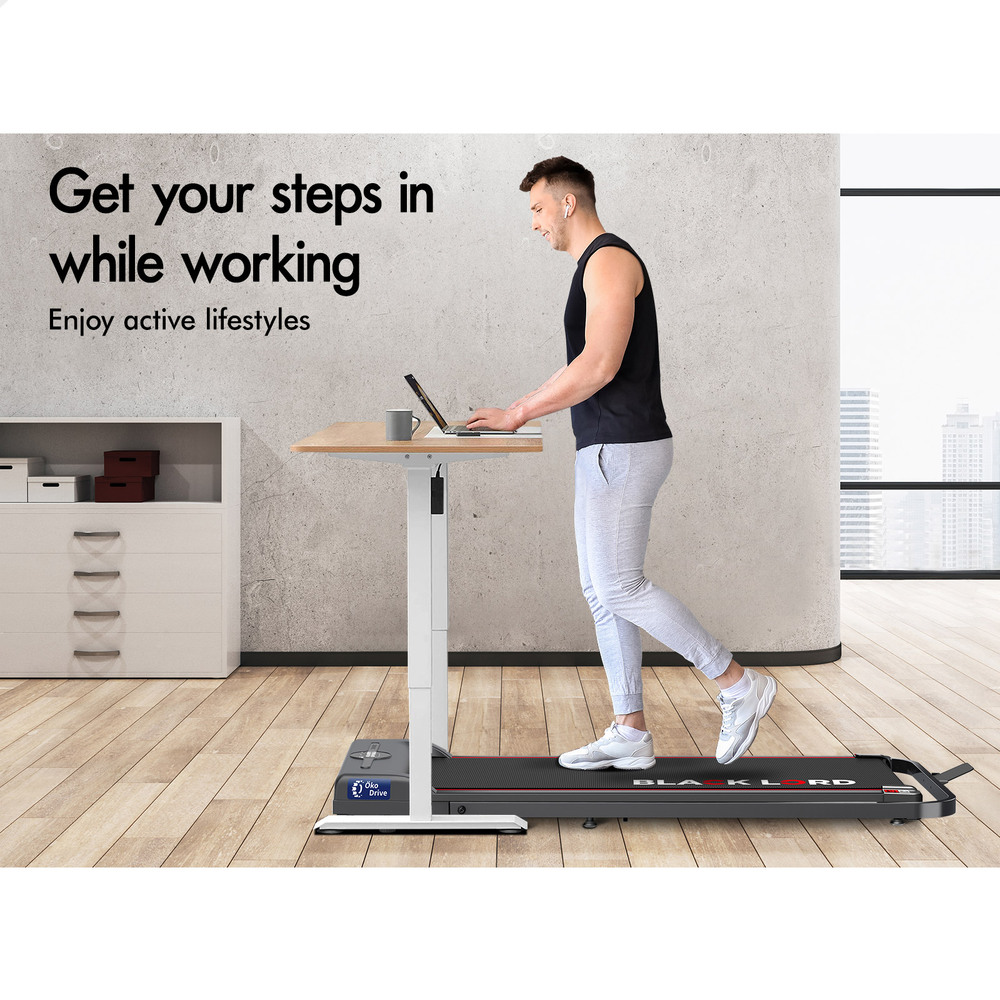 BLACK LORD Treadmill Electric Walking Pad Home Office Gym Fitness Remote Control - Picture 28 of 564