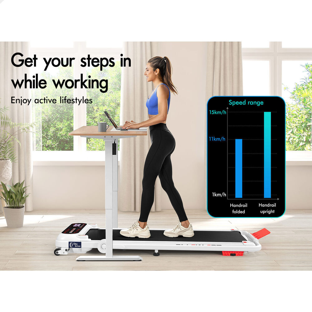 BLACK LORD Treadmill Electric Walking Pad Home Office Gym Fitness Remote Control - Picture 520 of 564