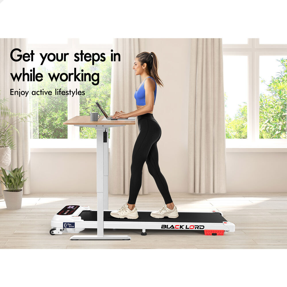 BLACK LORD Treadmill Electric Walking Pad Home Office Gym Fitness Remote Control - Picture 484 of 564