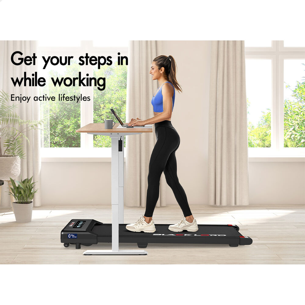 BLACK LORD Treadmill Electric Walking Pad Under Desk Home Gym 400mm Black - Picture 5 of 97