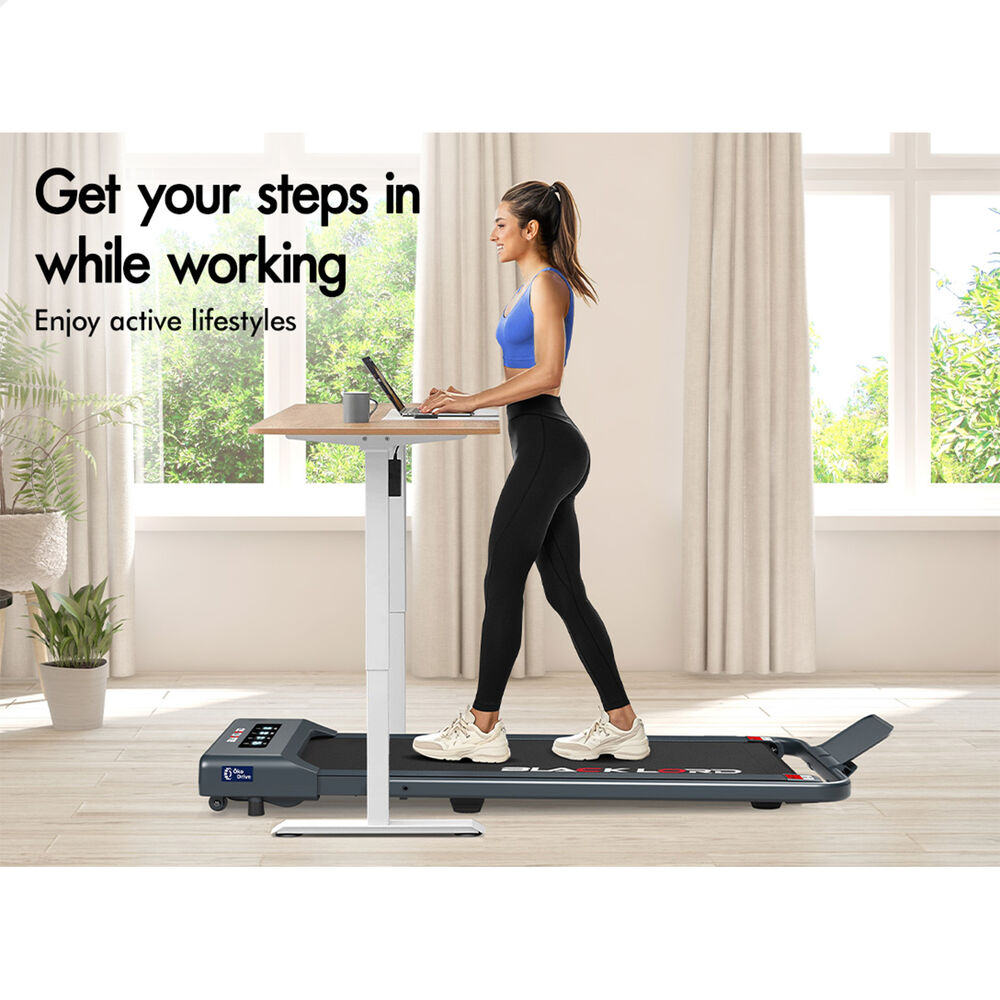 BLACK LORD Treadmill Electric Walking Pad Under Desk Home Gym 400mm Black - Picture 65 of 97