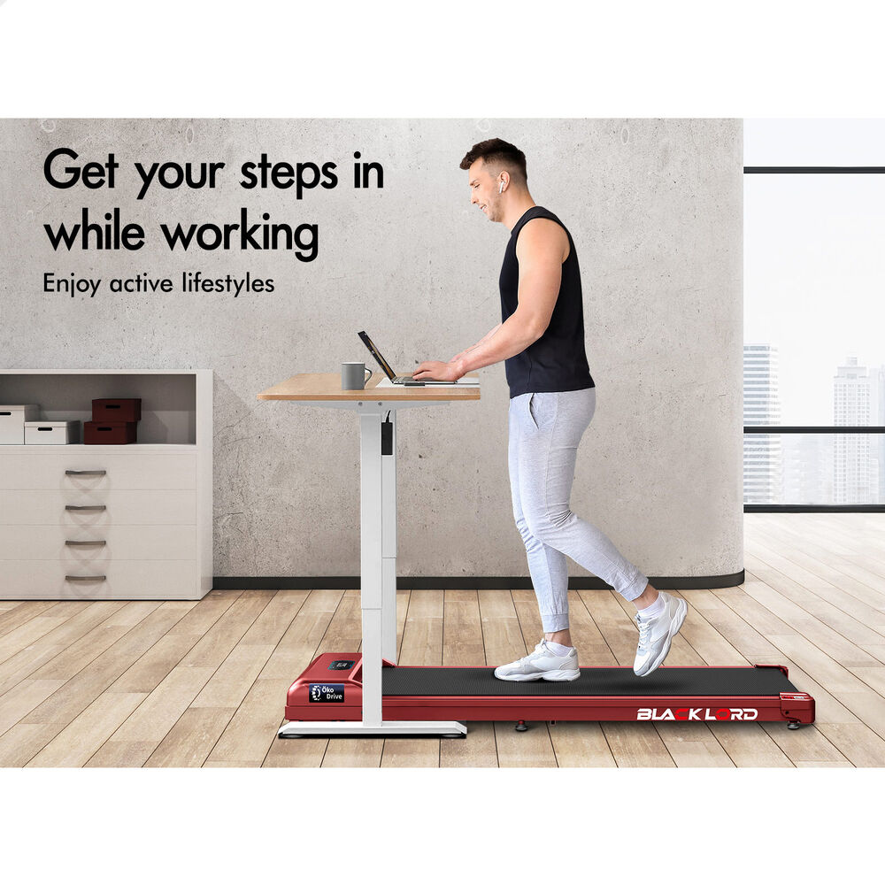 BLACK LORD Treadmill Electric Walking Pad Home Office Gym Fitness Remote Control - Picture 352 of 564