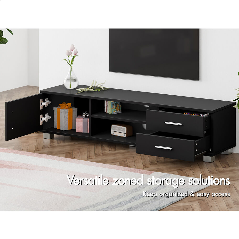 ALFORDSON TV Cabinet Entertainment Unit Stand 120cm Storage Shelf Drawers Wooden - Picture 16 of 48