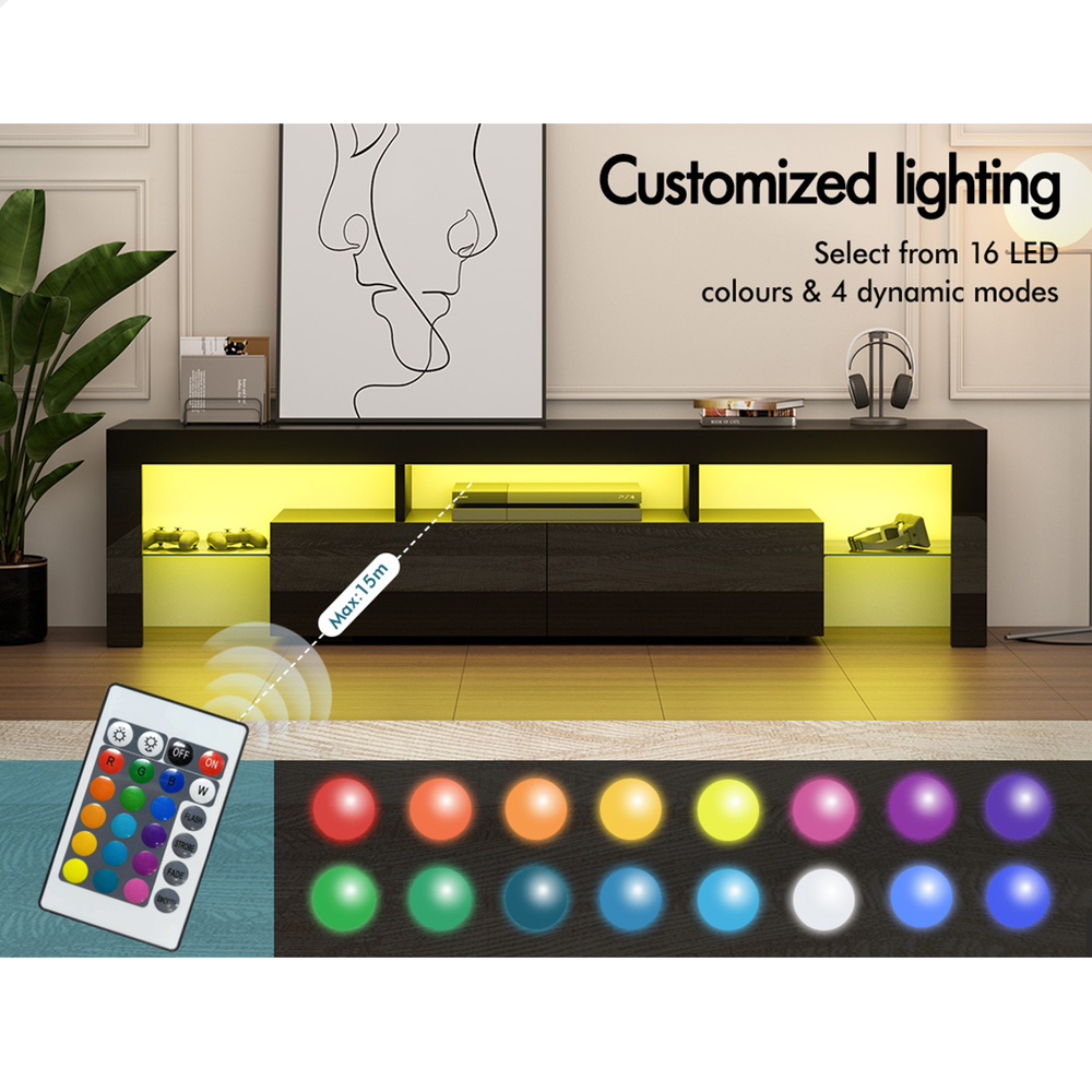 ALFORDSON Entertainment Unit TV Cabinet Stand Storage Drawer RGB LED Gloss - Picture 16 of 228