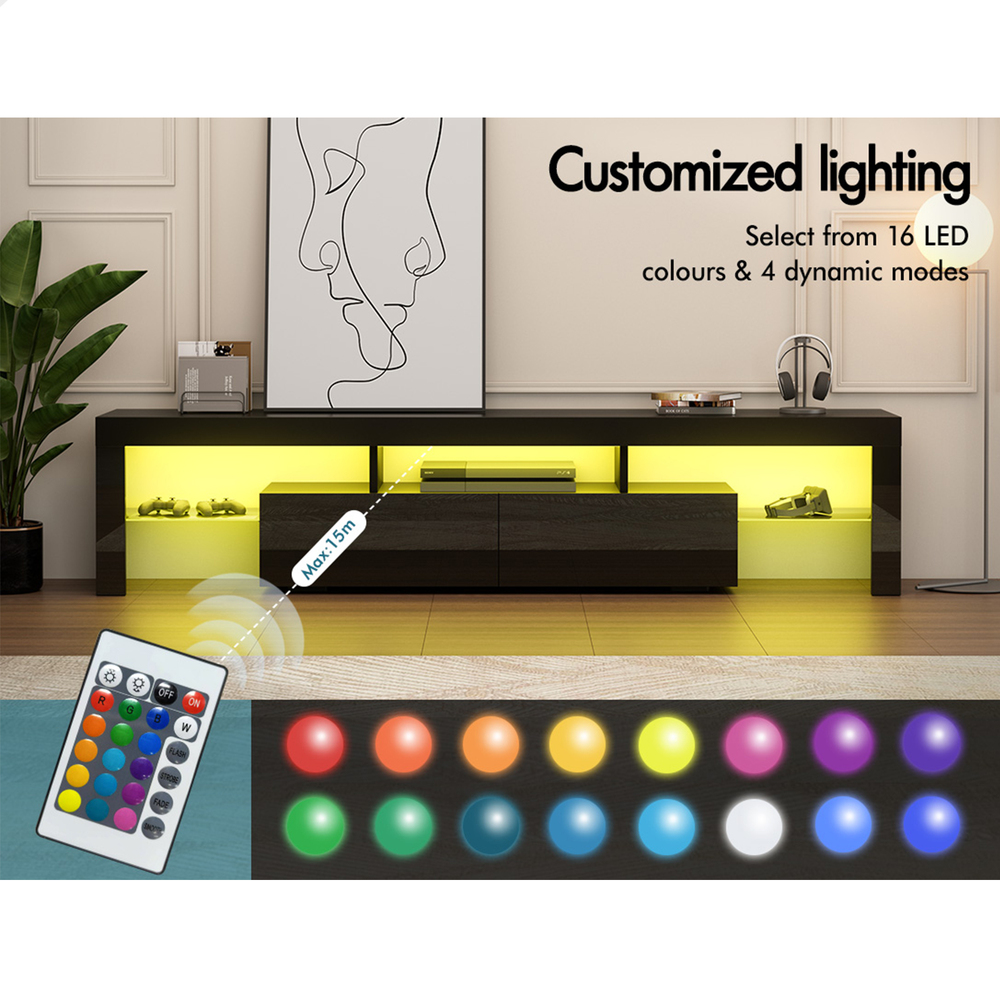 ALFORDSON Entertainment Unit TV Cabinet Stand Storage Drawer RGB LED Gloss - Picture 52 of 228