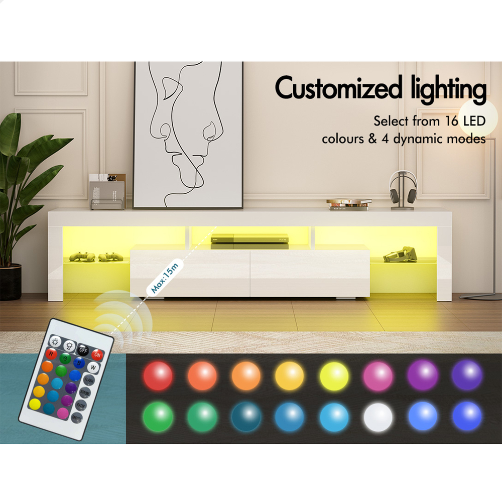 ALFORDSON Entertainment Unit TV Cabinet Stand Storage Drawer RGB LED Gloss - Picture 76 of 228