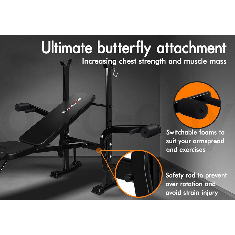 BLACK LORD Weight Bench With Adjustable Dumbbell Set Weight Lifting Home Gym - Picture 265 of 555