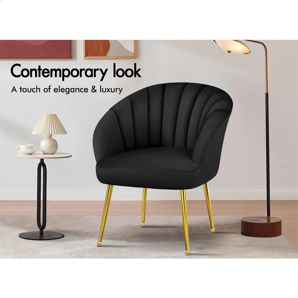 ALFORDSON Armchair Lounge Chair Tub Arm Chair Accent Chairs Sofa Couch Velvet - Picture 34 of 70