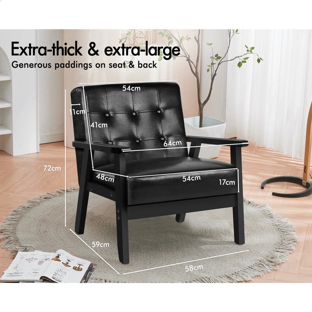 ALFORDSON Armchair Lounge Chair 1/ 2 Seater Sofa Loveseat Fabric Accent Chair - Picture 16 of 192