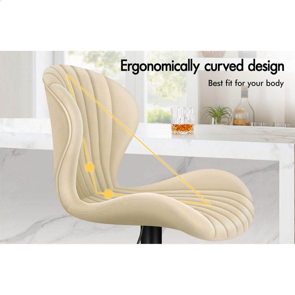 ALFORDSON Bar Stools Kitchen Swivel Dining Chairs Gas Lift Leather/Fabric - Picture 709 of 1,456