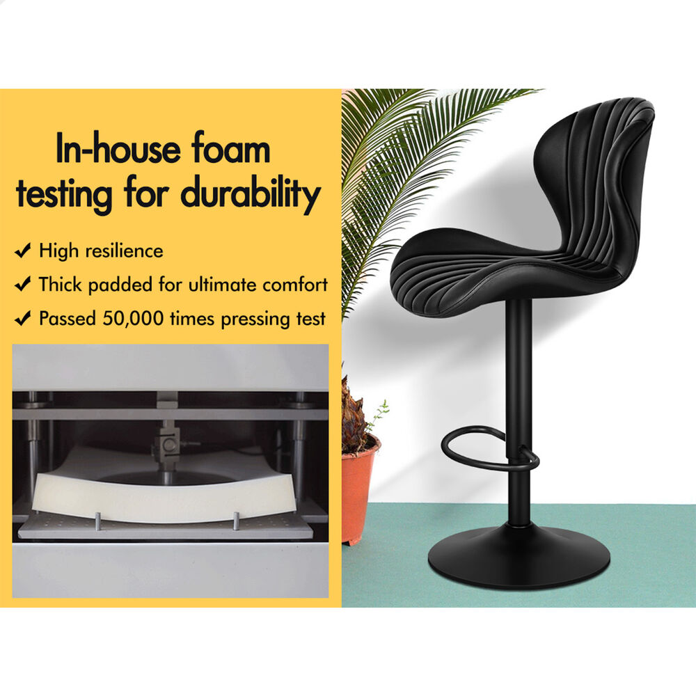 ALFORDSON Bar Stools Kitchen Swivel Dining Chairs Gas Lift Leather/Fabric - Picture 733 of 1,456
