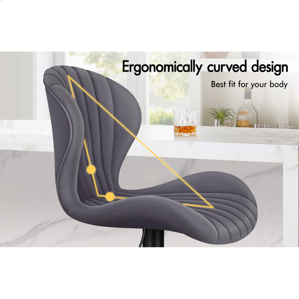 ALFORDSON Bar Stools Kitchen Swivel Dining Chairs Gas Lift Leather/Fabric - Picture 757 of 1,456