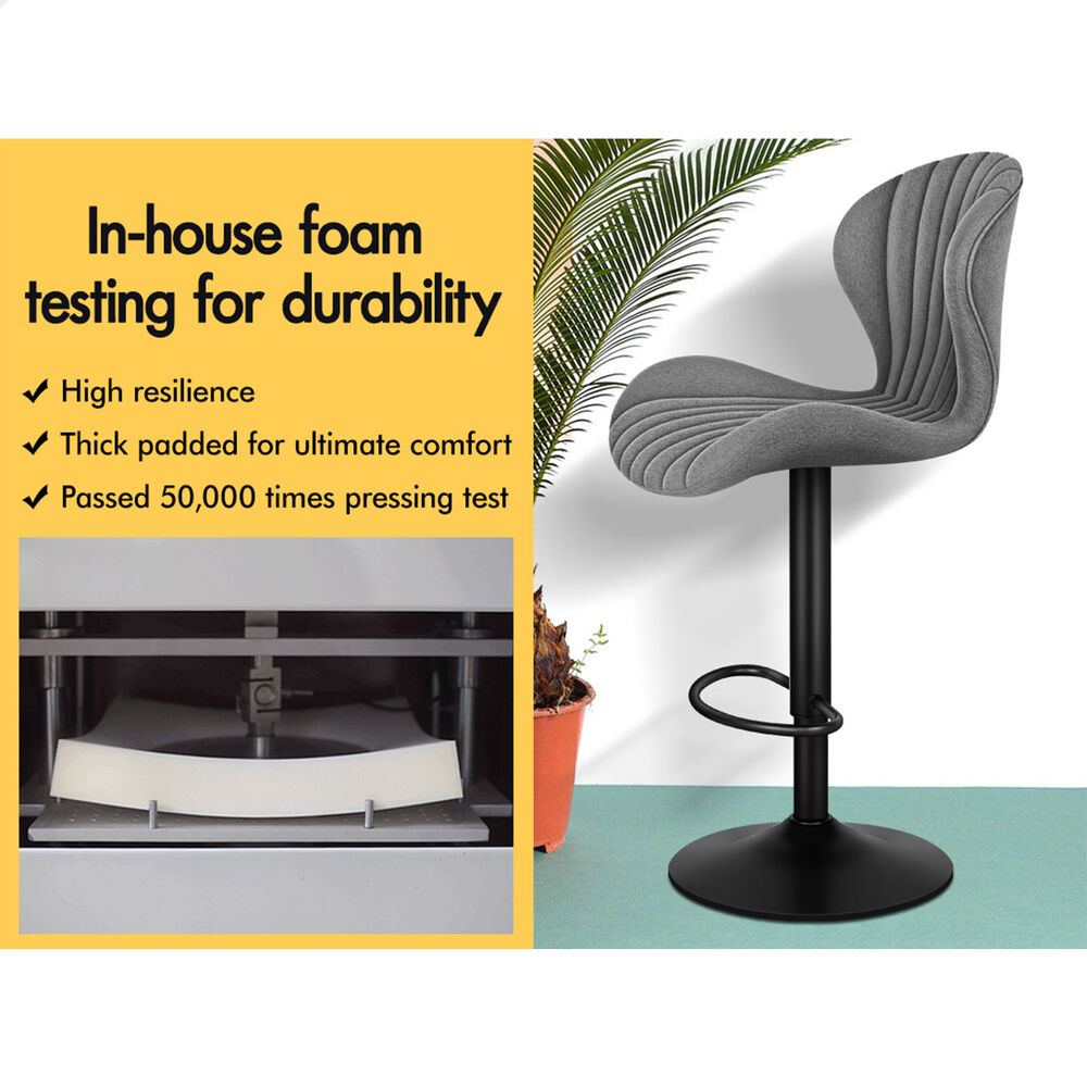 ALFORDSON Bar Stools Kitchen Swivel Dining Chairs Gas Lift Leather/Fabric - Picture 793 of 1,456