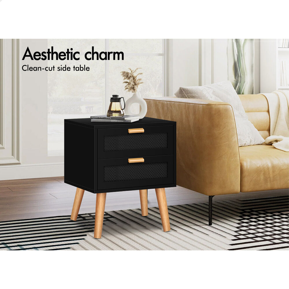 ALFORDSON Bedside Table Chest of Drawers Bedroom Set Rattan Storage Cabinet - Picture 27 of 88