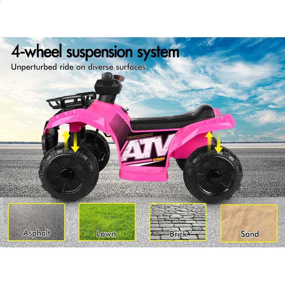 ALFORDSON Kids Ride On Car 6V Electric ATV Toy 25W Motor With USB MP3 LED Lights - Picture 30 of 49