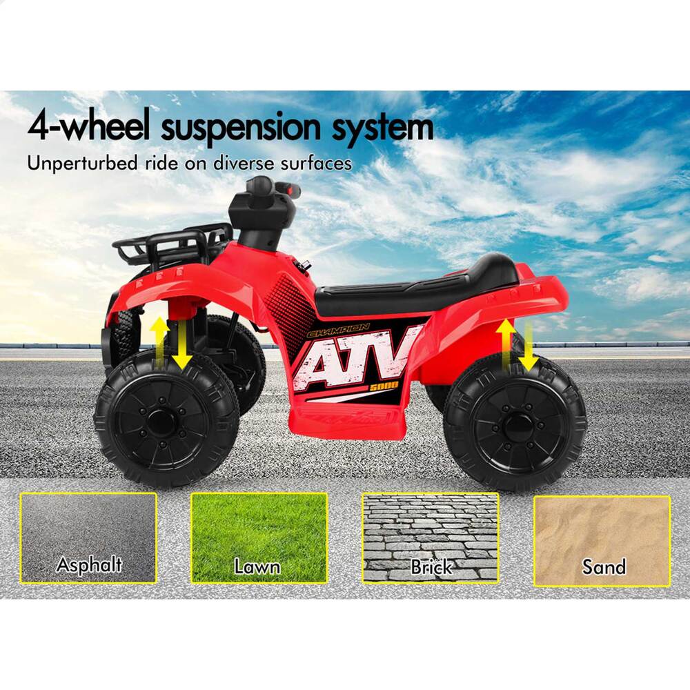 ALFORDSON Kids Ride On Car 6V Electric ATV Toy 25W Motor With USB MP3 LED Lights - Picture 42 of 49