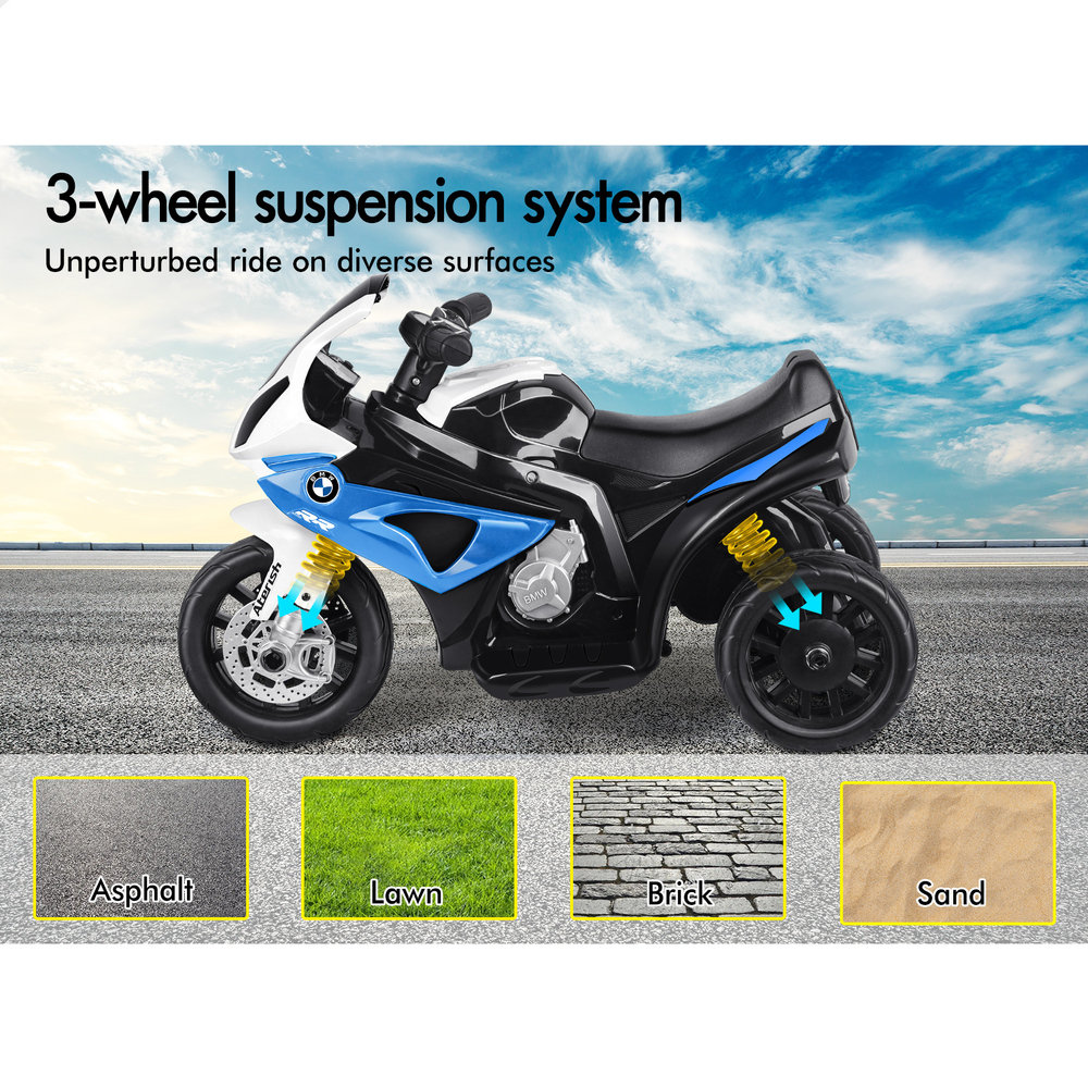 BMW Kids Ride On Car Motorbike S1000RR Licensed Electric Toys Police Bike - Picture 18 of 37