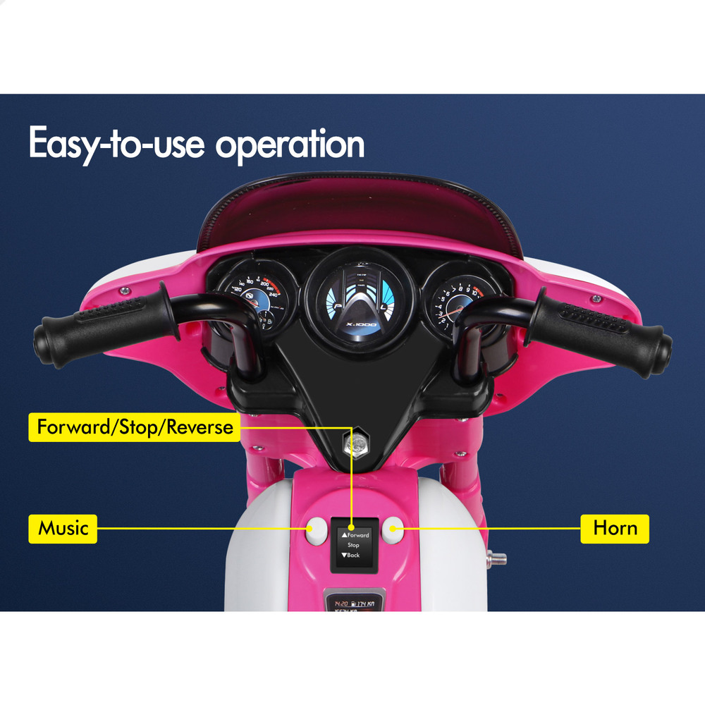 ALFORDSON Kids Ride On Car Electric Motorcycle 25W Motor Light Harley-Inspired - Picture 6 of 25
