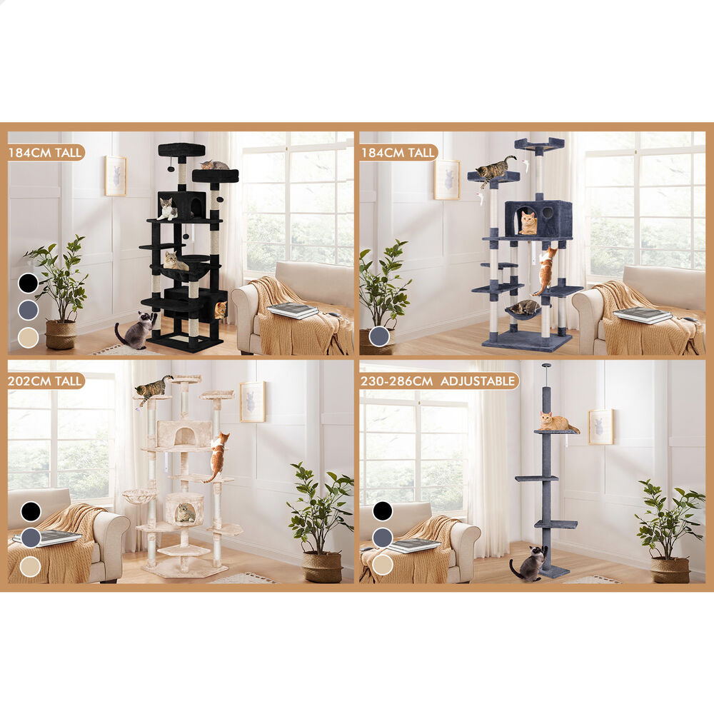 BEASTIE Cat Tree Scratching Post Scratcher Tower Condo House Furniture Bed Stand - Picture 393 of 474