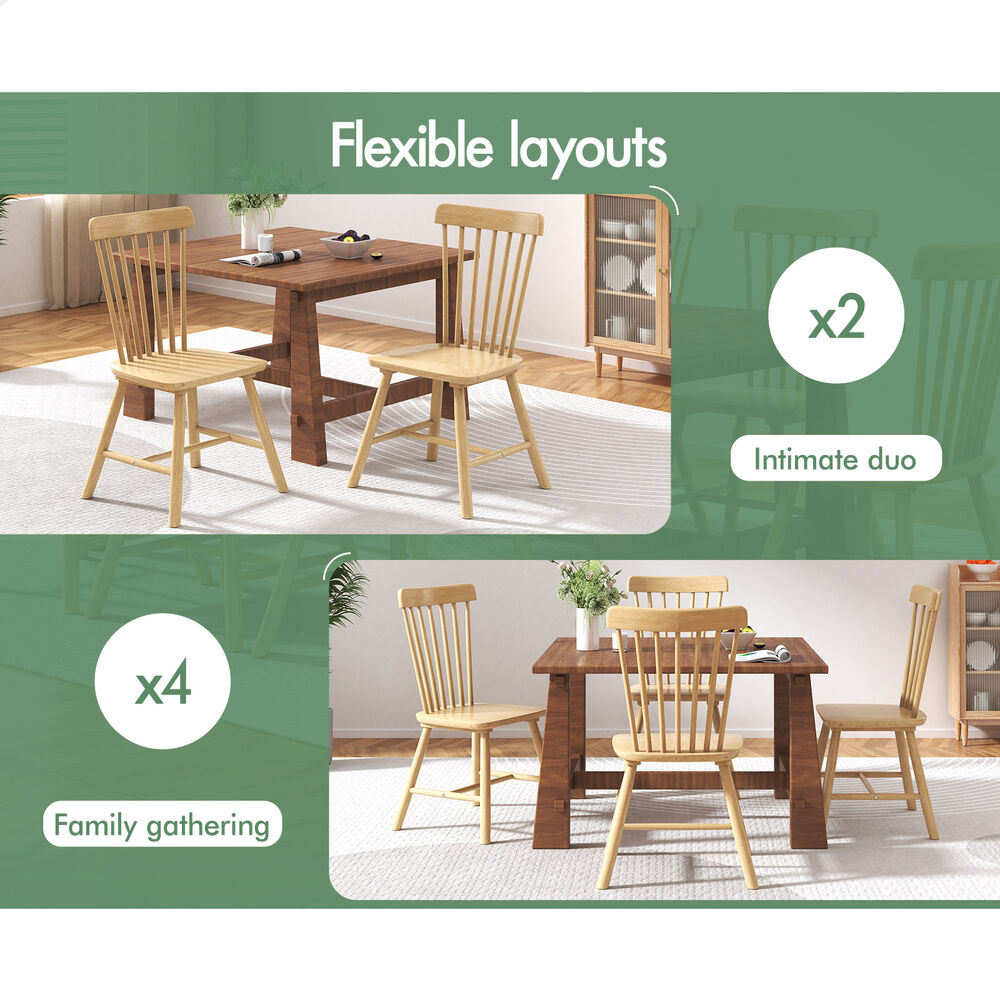 ALFORDSON Dining Chairs Kitchen Swivel PU Leather Sherpa Velvet Wooden x1/x2/x4 - Picture 585 of 592