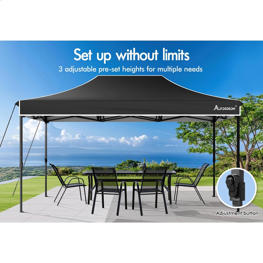 ALFORDSON Gazebo 3x4.5m Pop Up Marquee Outdoor Folding Tent Wedding Party Canopy - Picture 56 of 99