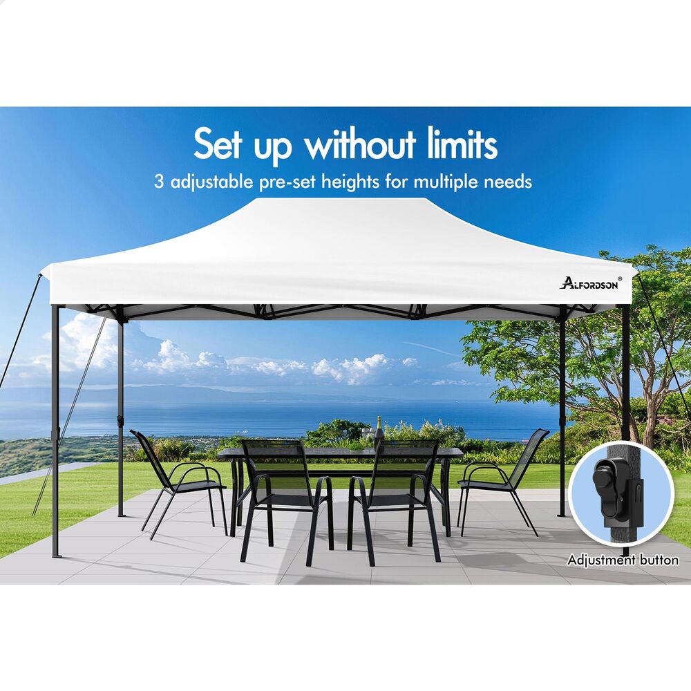 ALFORDSON Gazebo 3x4.5m Pop Up Marquee Outdoor Folding Tent Wedding Party Canopy - Picture 92 of 99