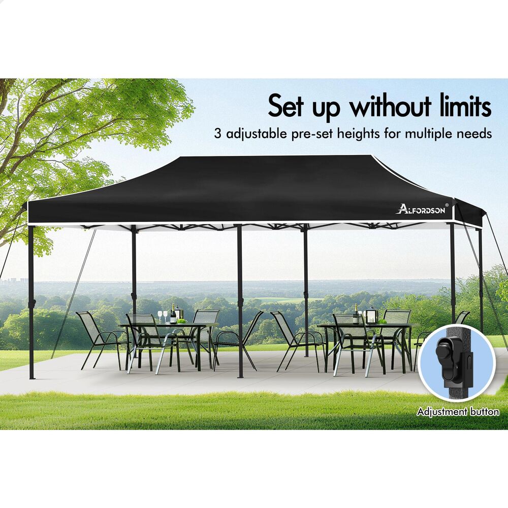 ALFORDSON Gazebo Pop Up Marquee Outdoor Folding Tent Canopy 3x3m 3x4.5m 3x6m - Picture 248 of 291