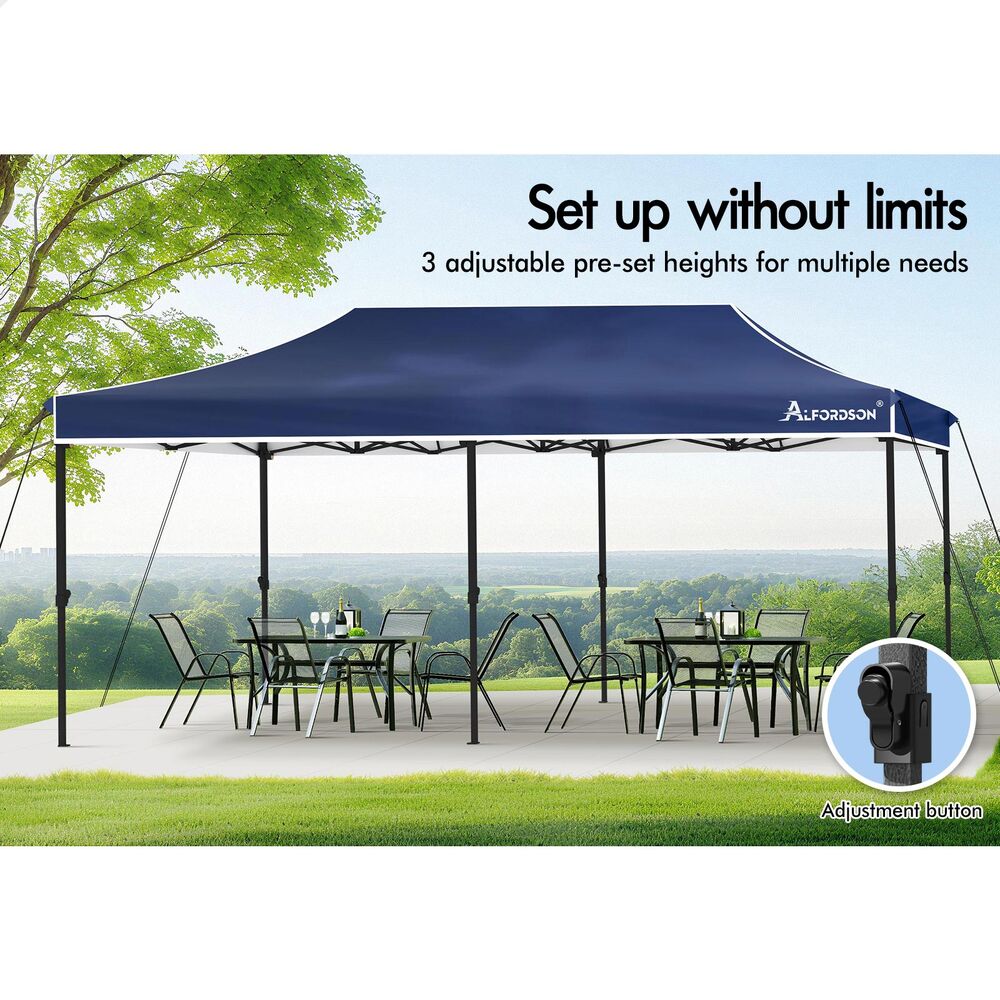 ALFORDSON Gazebo Pop Up Marquee Outdoor Folding Tent Canopy 3x3m 3x4.5m 3x6m - Picture 272 of 291