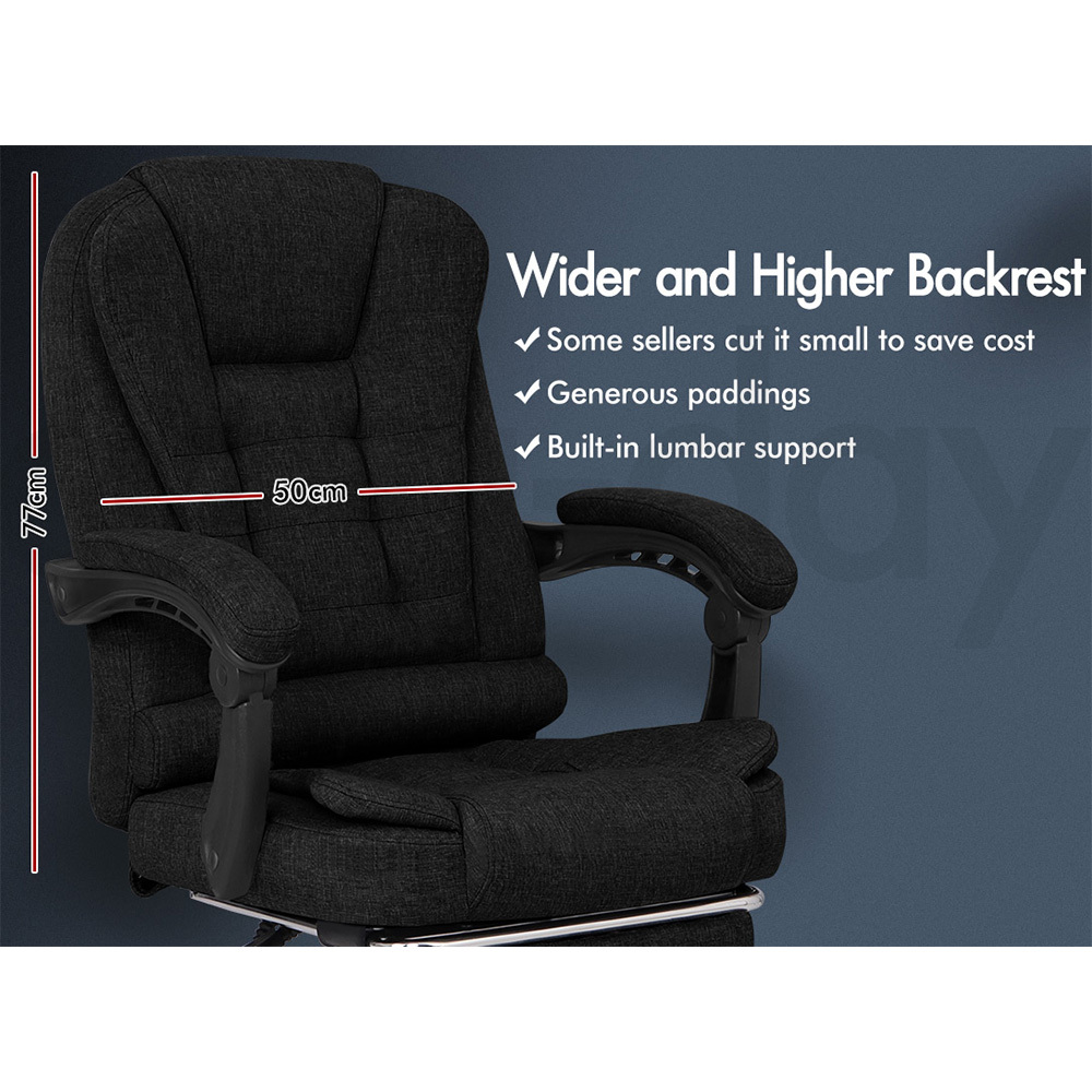 ALFORDSON Office Chair Mesh Executive Gaming Seat Leather Fabric Racing Tilt - Picture 845 of 1,188
