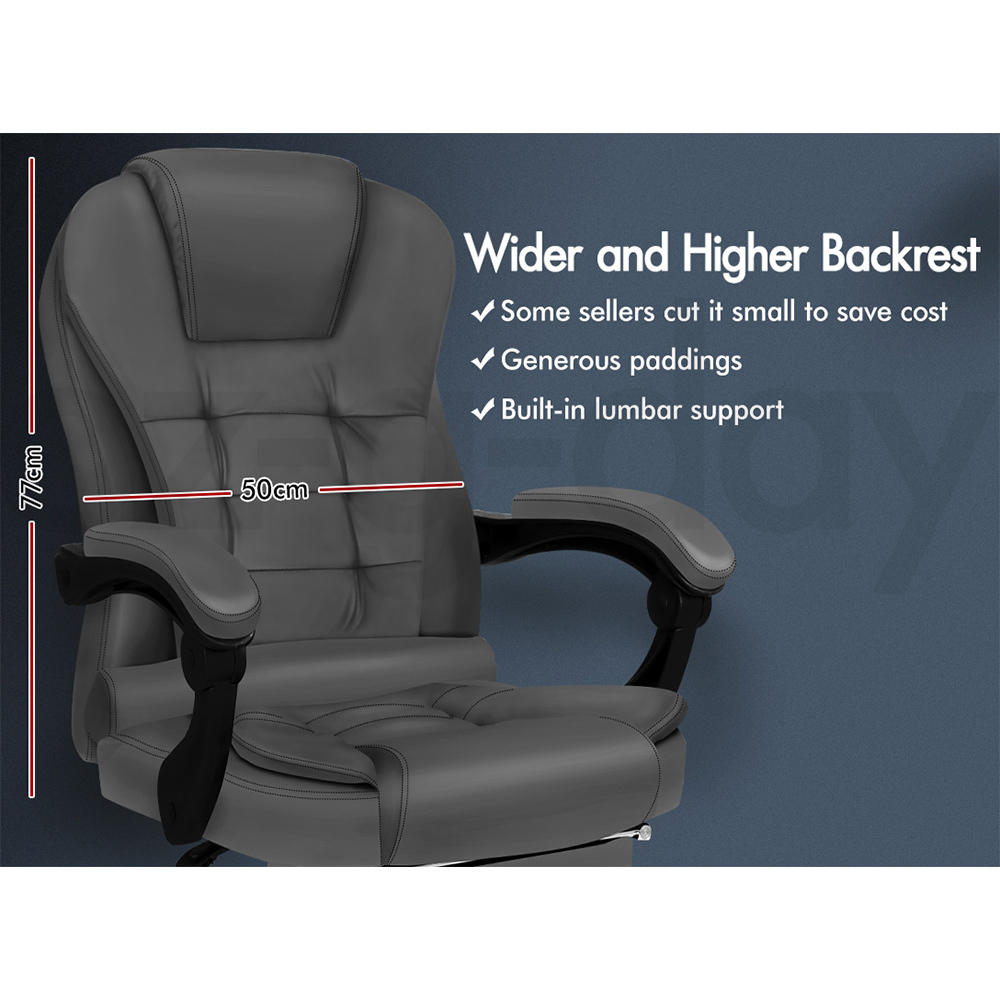 ALFORDSON Office Chair Mesh Executive Gaming Seat Leather Fabric Racing Tilt - Picture 797 of 1,188