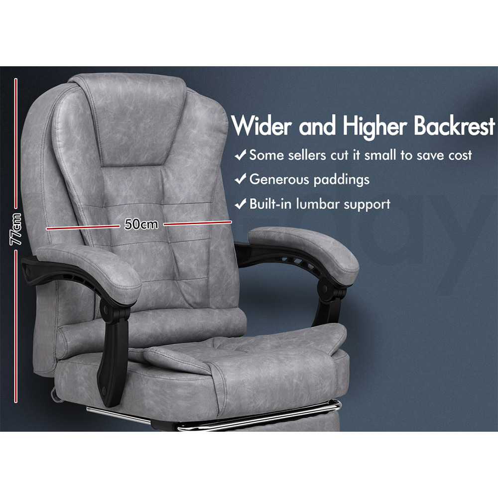 ALFORDSON Office Chair Mesh Executive Gaming Seat Leather Fabric Racing Tilt - Picture 809 of 1,188