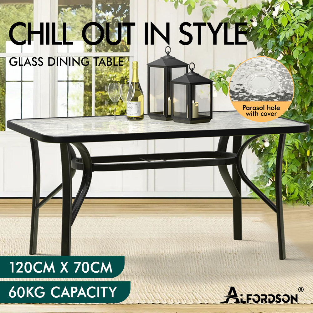 ALFORDSON Outdoor Dining Set Table and Chairs Patio Bistro Set Garden Furniture - Picture 17 of 228