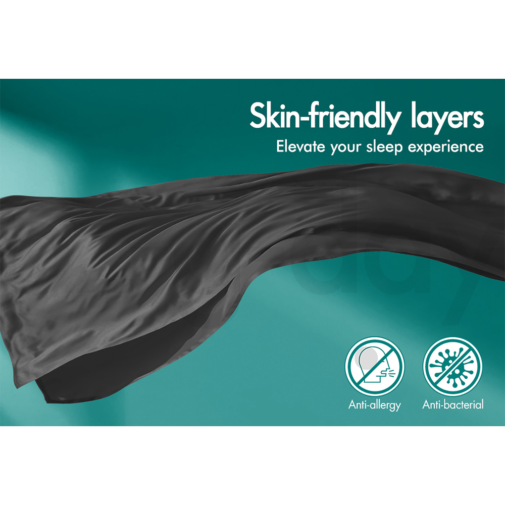 STARRY EUCALYPT Mattress Topper Bamboo Charcoal Pillowtop Cover Pad 7cm All Size - Picture 29 of 72