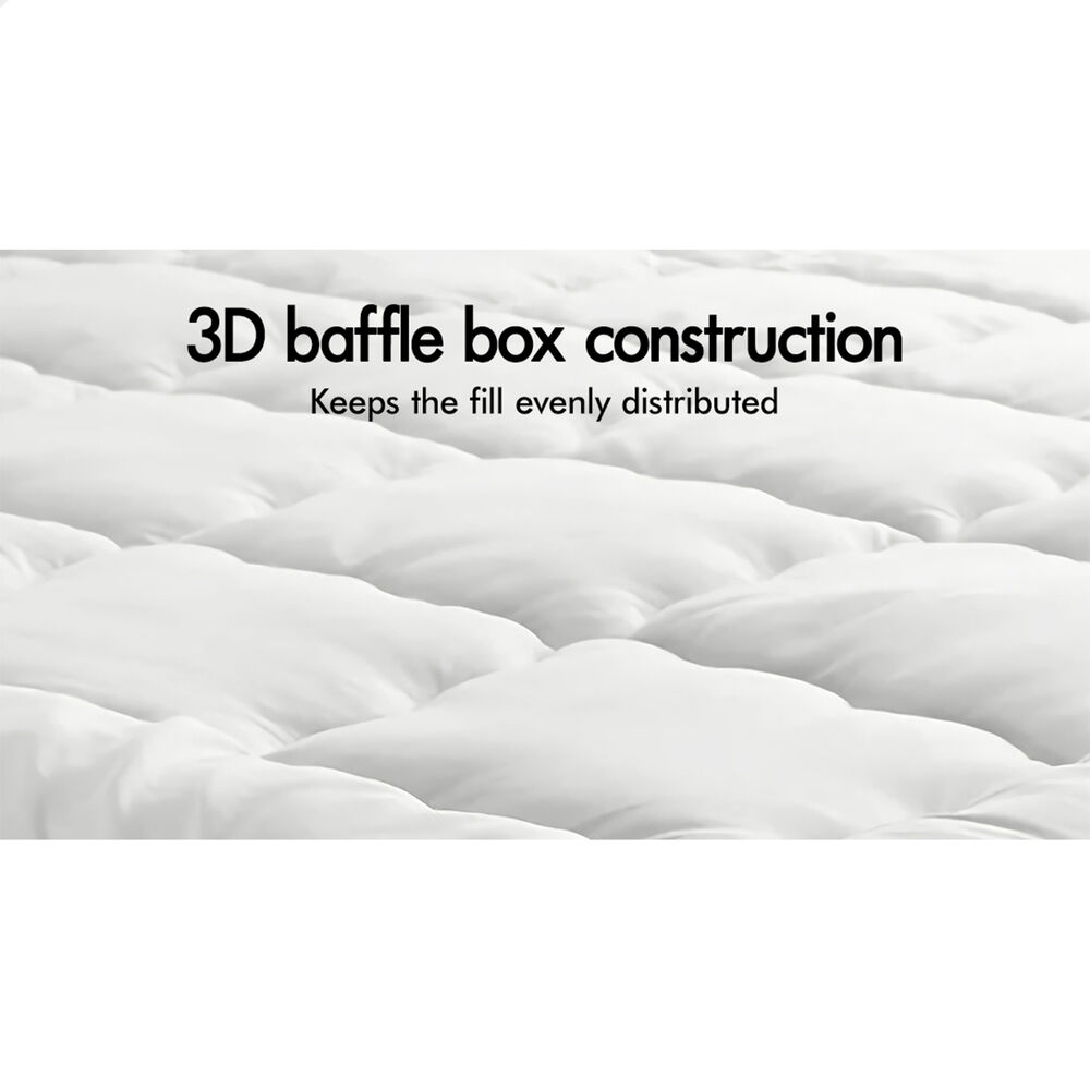 STARRY EUCALYPT Mattress Topper Bamboo White Pillowtop Protector All Sizes 7cm - Picture 17 of 72