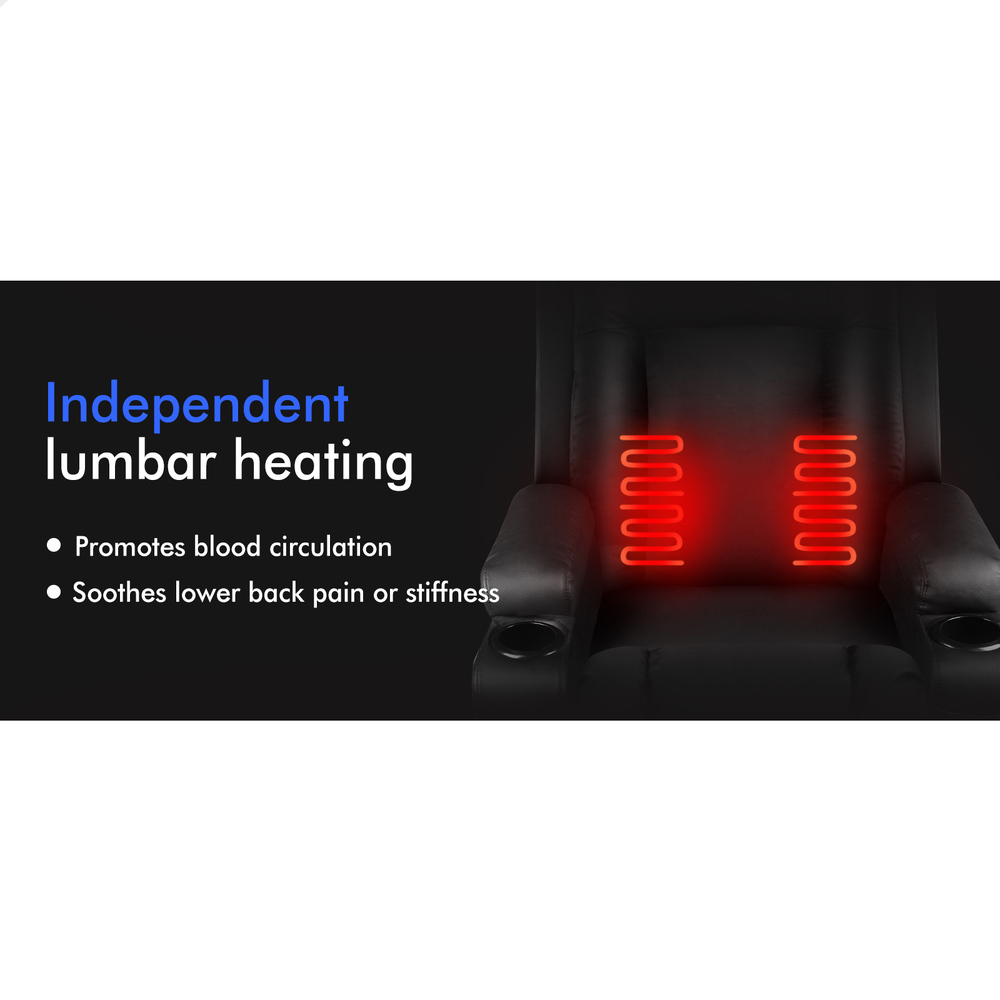 ALFORDSON Recliner Chair Armchair Power Lift Heated Massage Lounge Sofa Couch - Picture 47 of 72