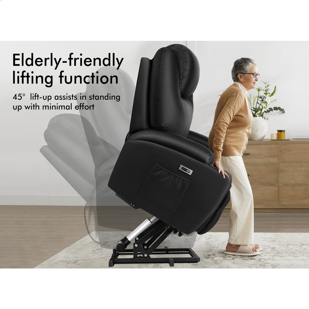 ALFORDSON Recliner Chair Armchair Power Lift Heated Massage Lounge Sofa Couch - Picture 27 of 72