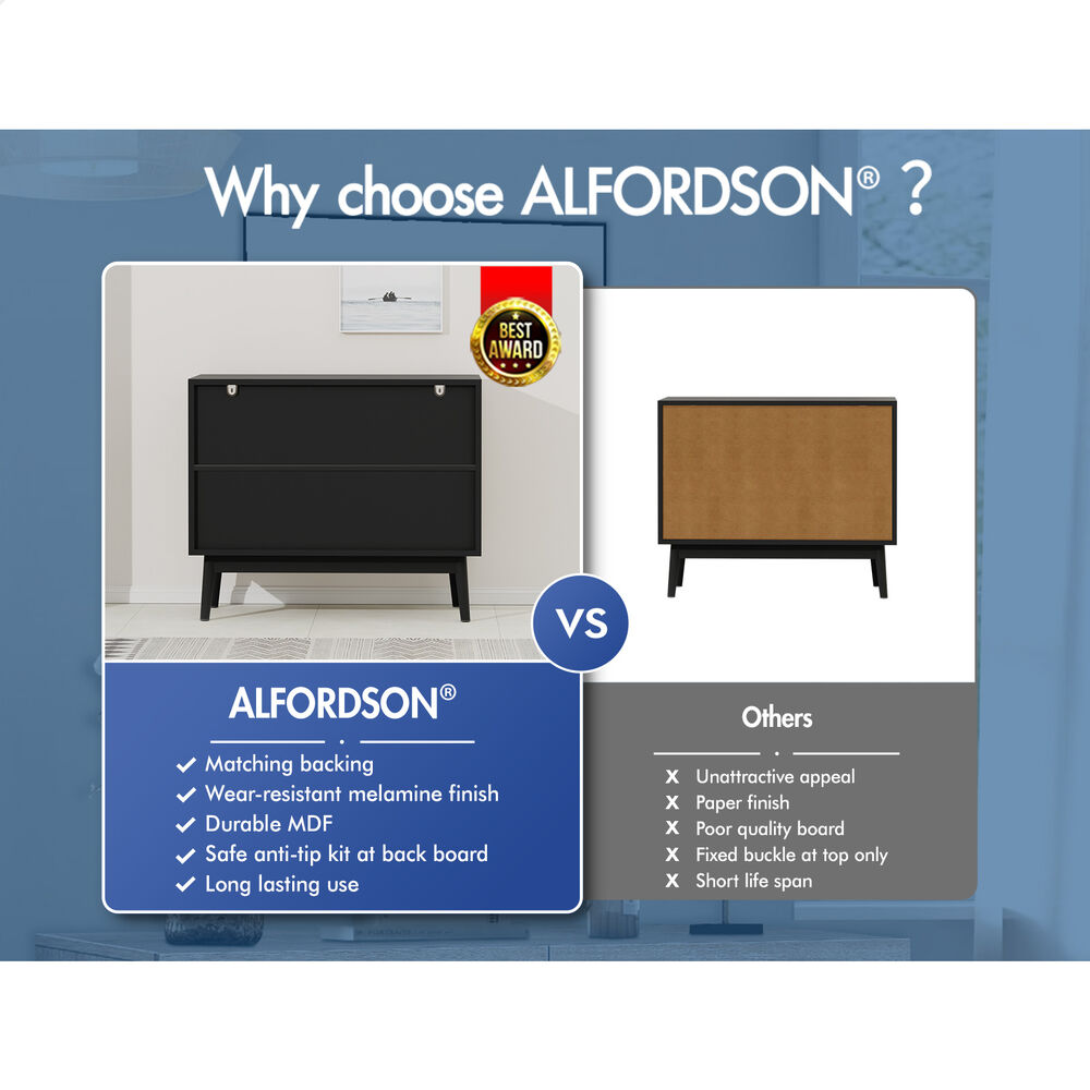 ALFORDSON Buffet Sideboard Cupboard Cabinet Storage Kitchen Hallway Doors Drawer - Picture 125 of 240