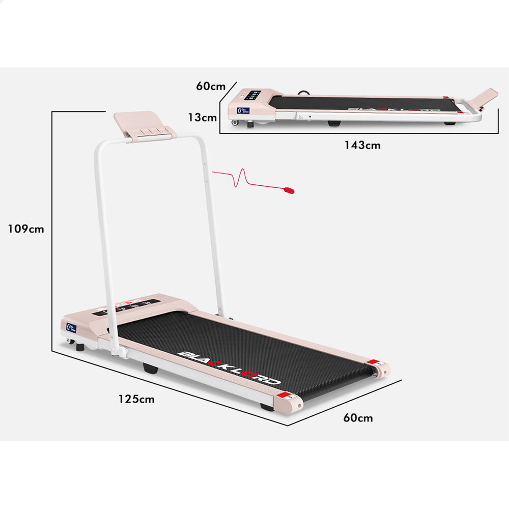 BLACK LORD Treadmill Electric Walking Pad Under Desk Home Gym 400mm Black - Picture 78 of 97