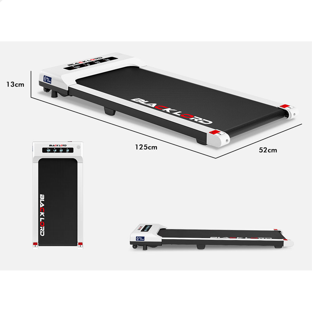 BLACK LORD Treadmill Electric Walking Pad Under Desk Home Gym 400mm Black - Picture 42 of 97
