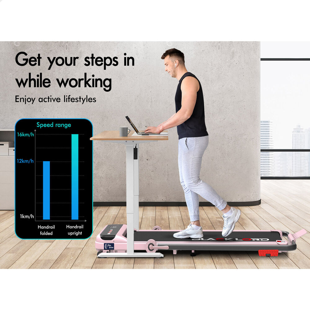 BLACK LORD Treadmill Electric Walking Pad Home Office Gym Fitness Remote Control - Picture 281 of 564