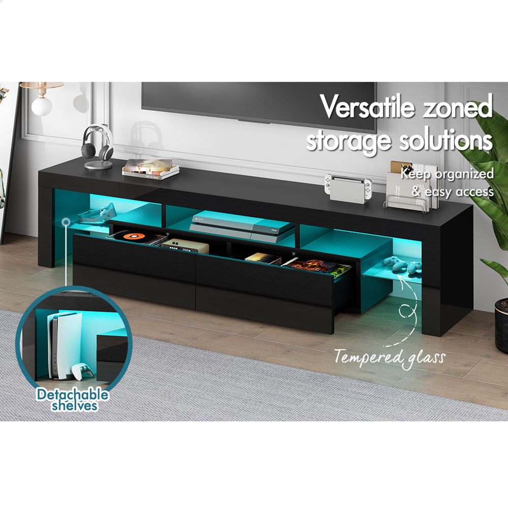 ALFORDSON Entertainment Unit TV Cabinet Stand Storage Drawer RGB LED Gloss - Picture 17 of 228