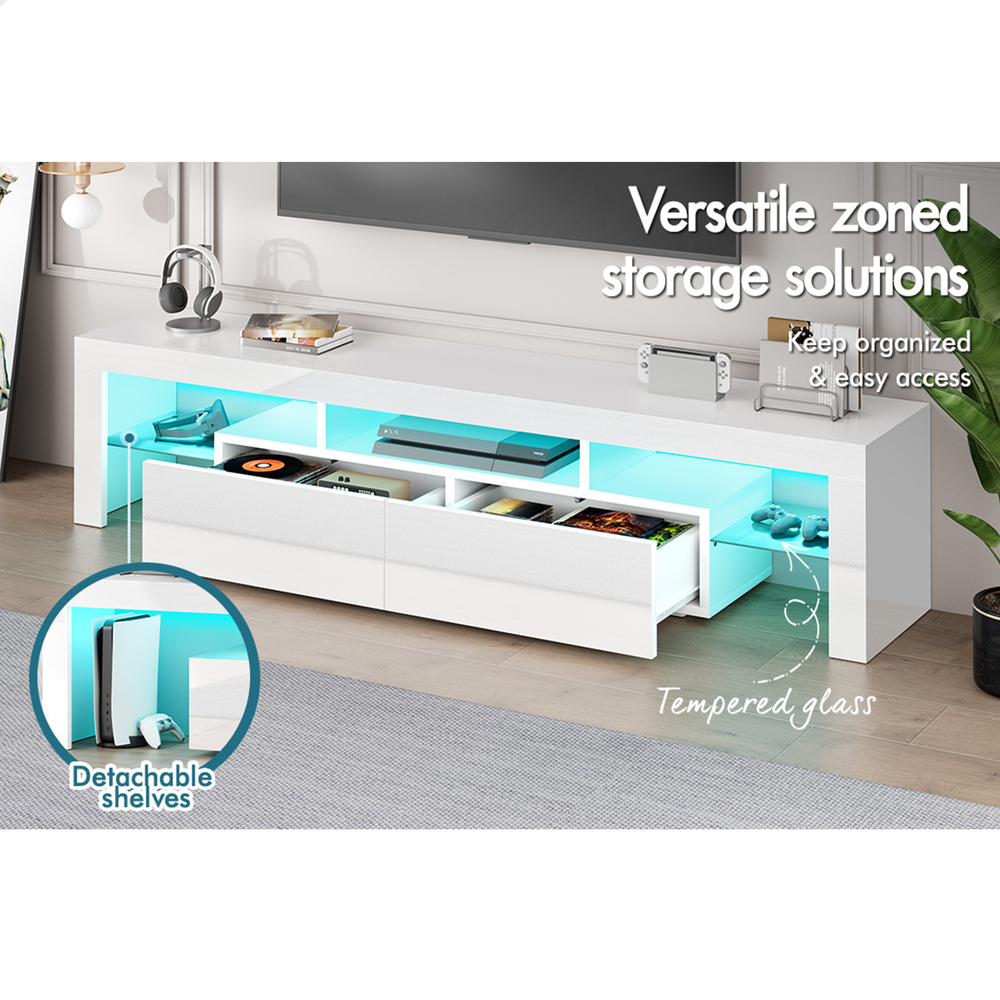 ALFORDSON Entertainment Unit TV Cabinet Stand Storage Drawer RGB LED Gloss - Picture 41 of 228