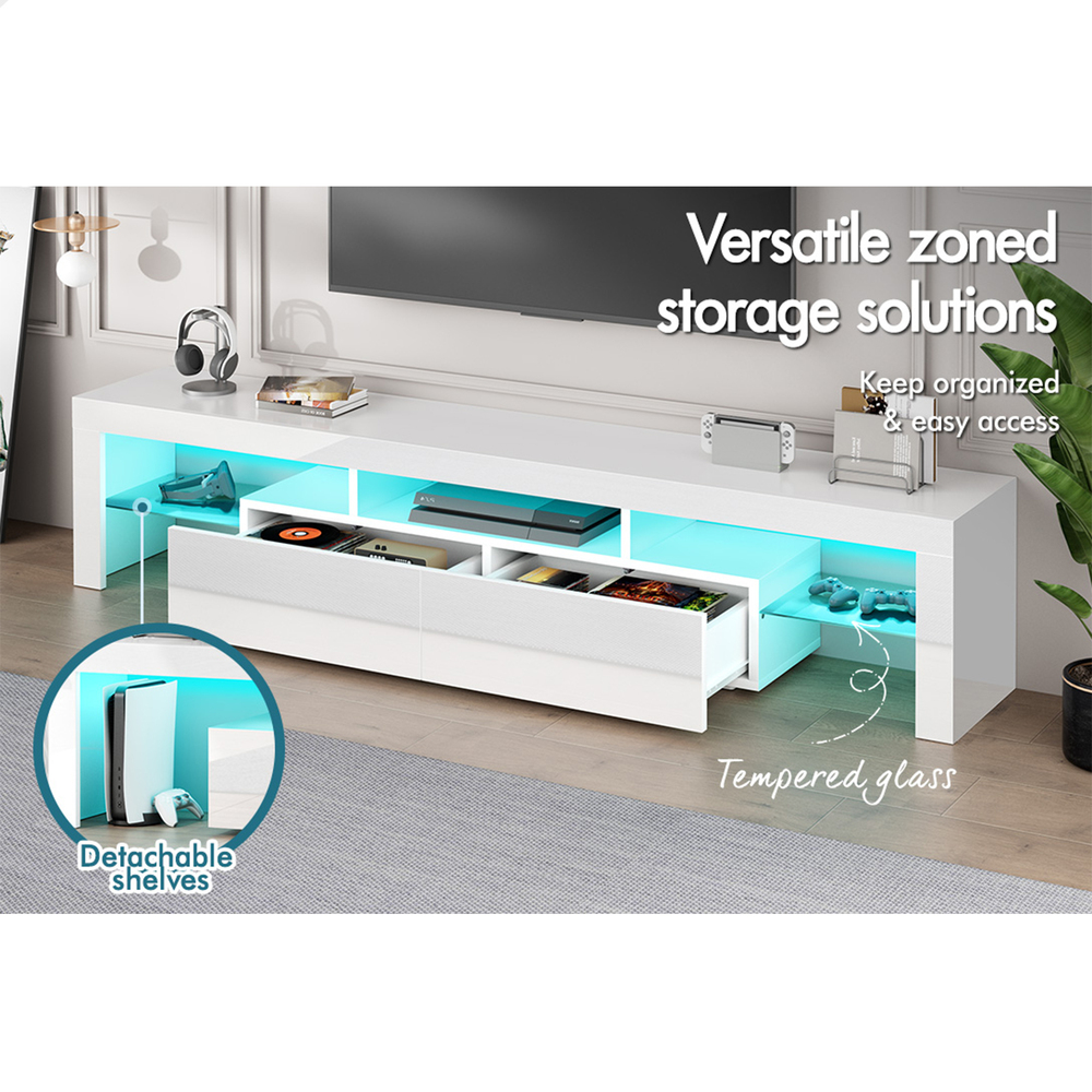 ALFORDSON Entertainment Unit TV Cabinet Stand Storage Drawer RGB LED Gloss - Picture 77 of 228