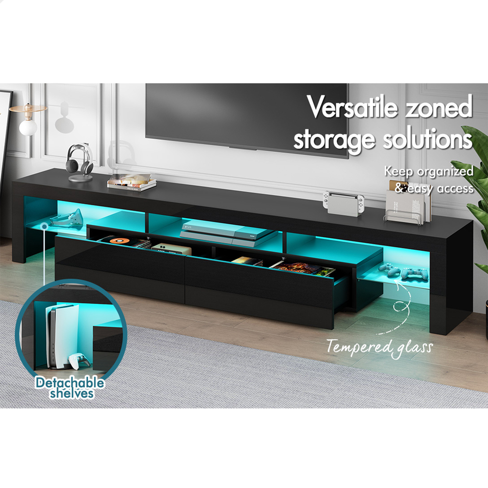 ALFORDSON Entertainment Unit TV Cabinet Stand Storage Drawer RGB LED Gloss - Picture 89 of 228