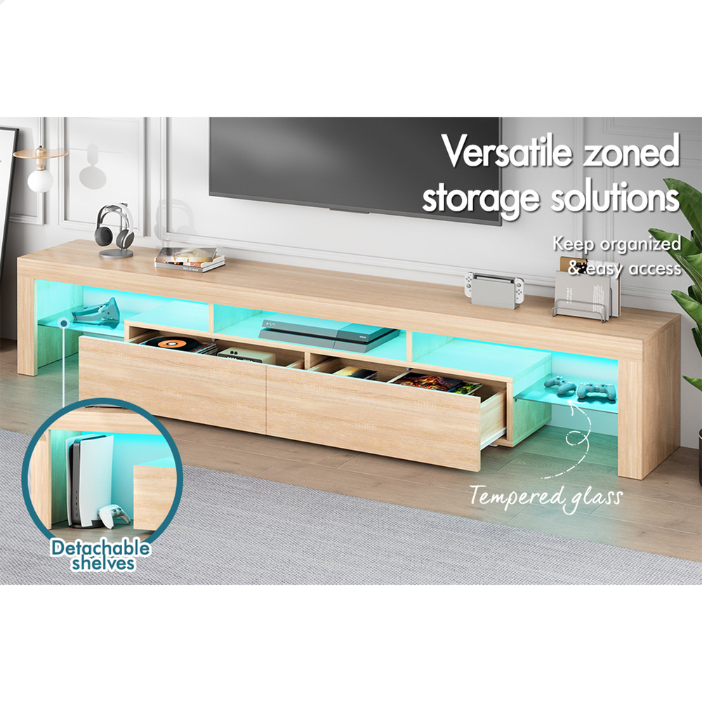 ALFORDSON Entertainment Unit TV Cabinet Stand Storage Drawer RGB LED Gloss - Picture 101 of 228