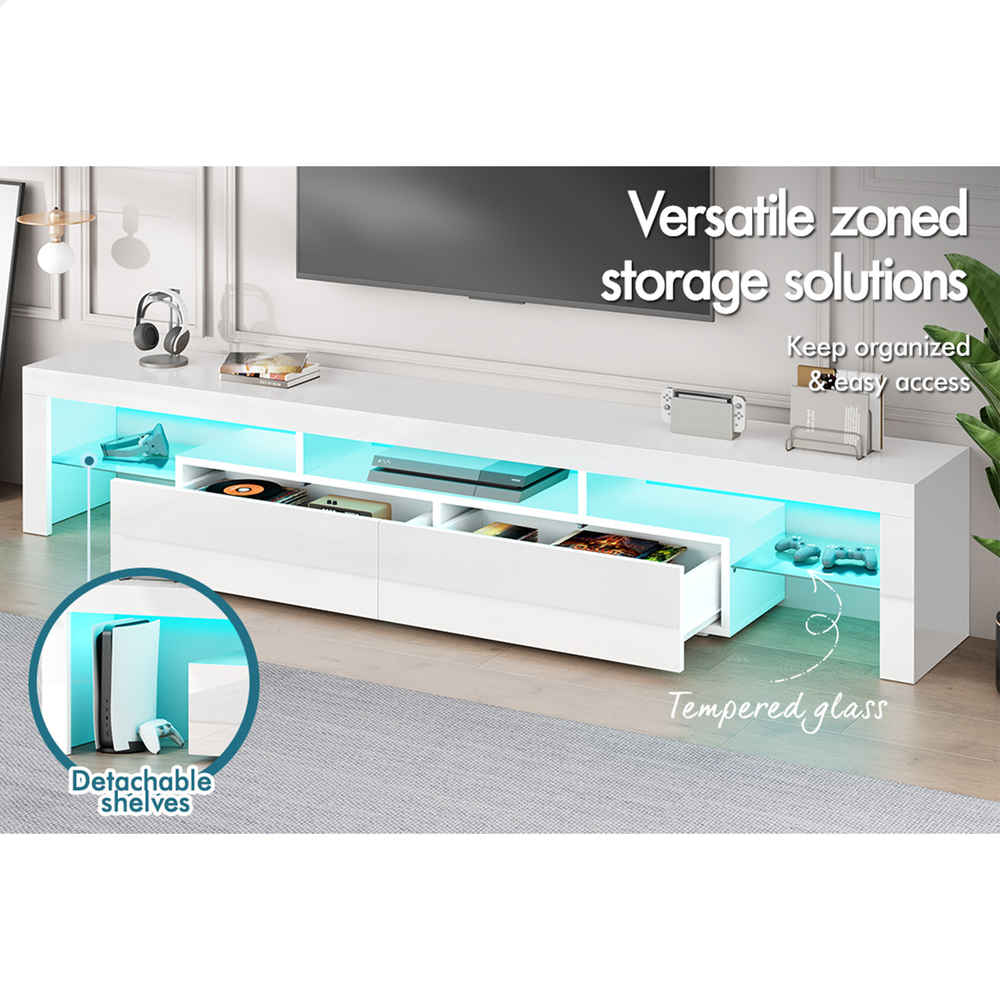 ALFORDSON Entertainment Unit TV Cabinet Stand Storage Drawer RGB LED Gloss - Picture 113 of 228