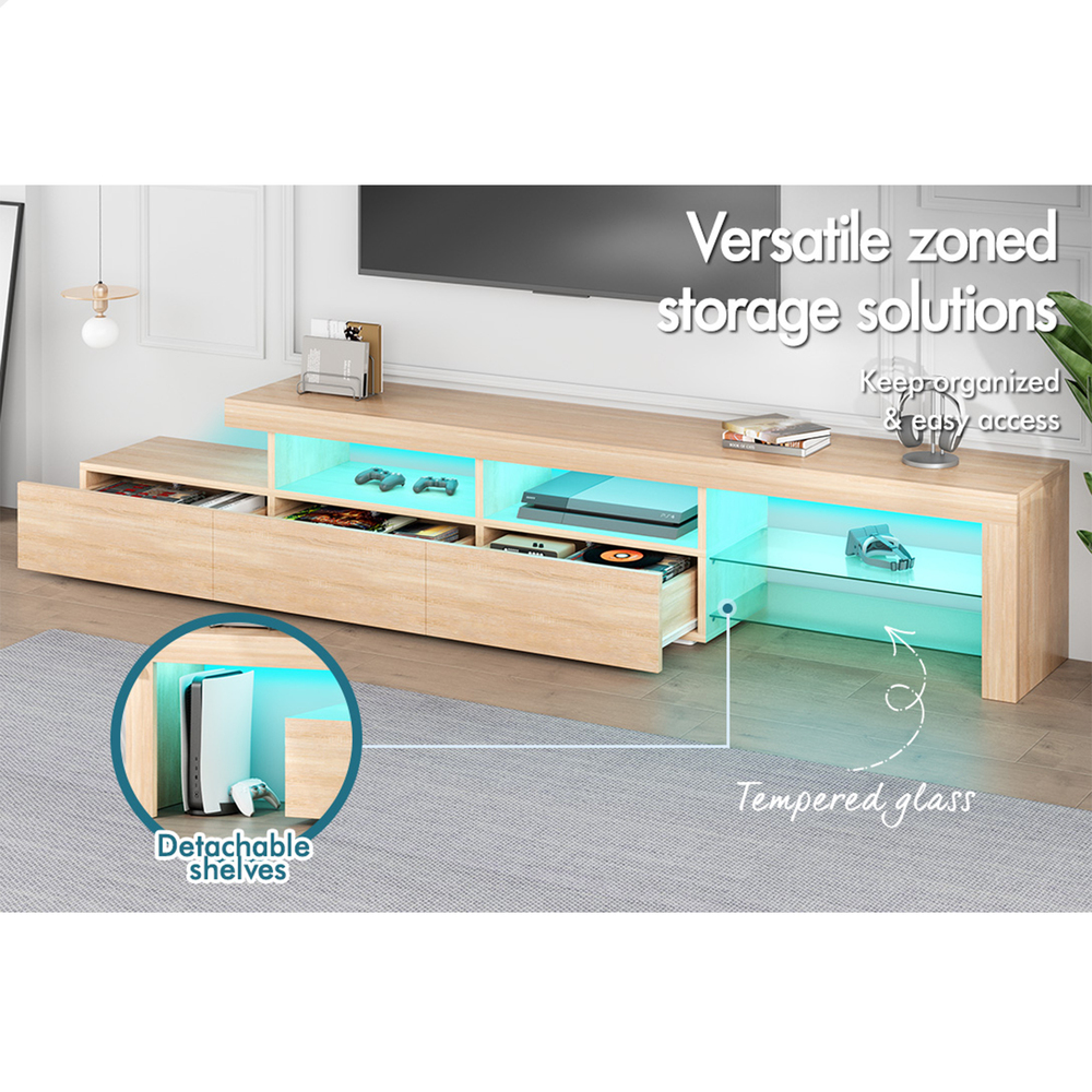 ALFORDSON Entertainment Unit TV Cabinet Stand Storage Drawer RGB LED Gloss - Picture 137 of 228