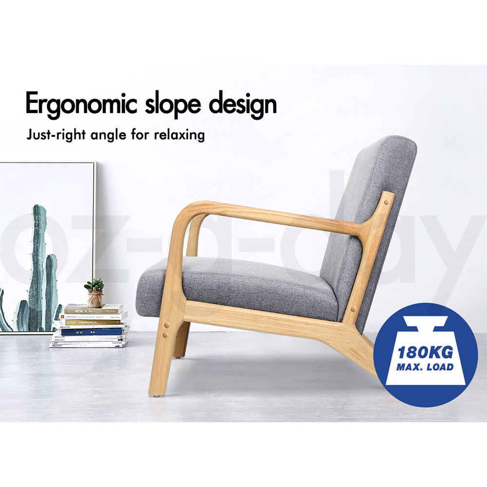 ALFORDSON Armchair Lounge Chair 1/ 2 Seater Sofa Loveseat Fabric Accent Chair - Picture 137 of 192