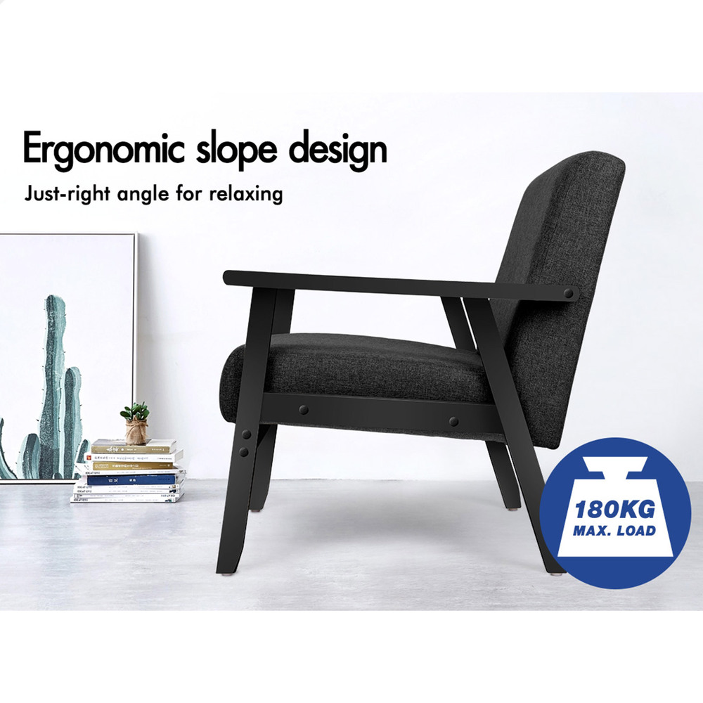 ALFORDSON Armchair Lounge Chair 1/ 2 Seater Sofa Loveseat Fabric Accent Chair - Picture 53 of 192